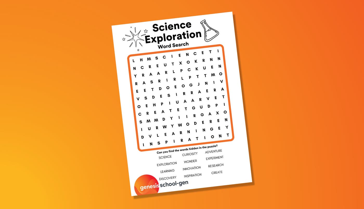 science exploration word find