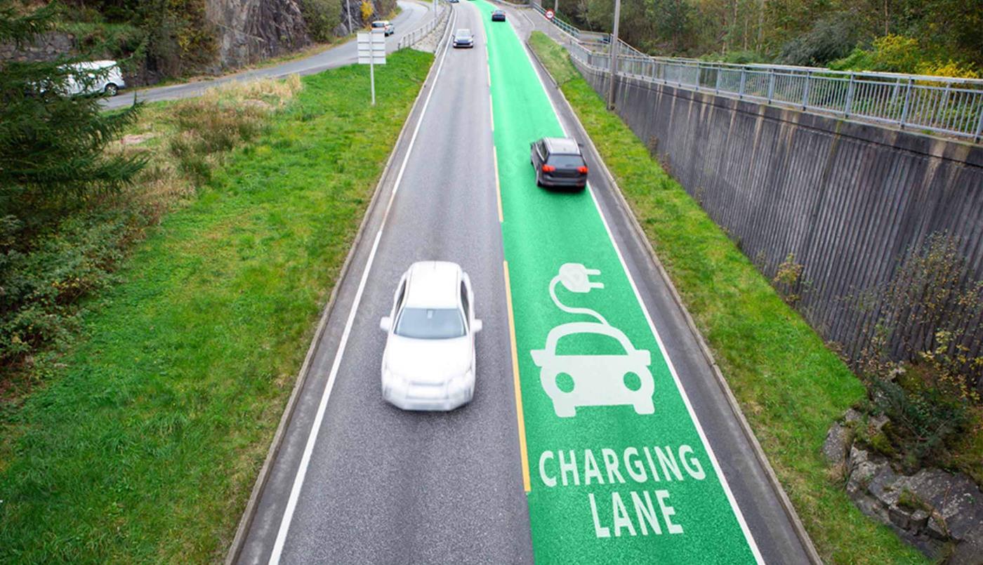 motorway wireless charging lane 