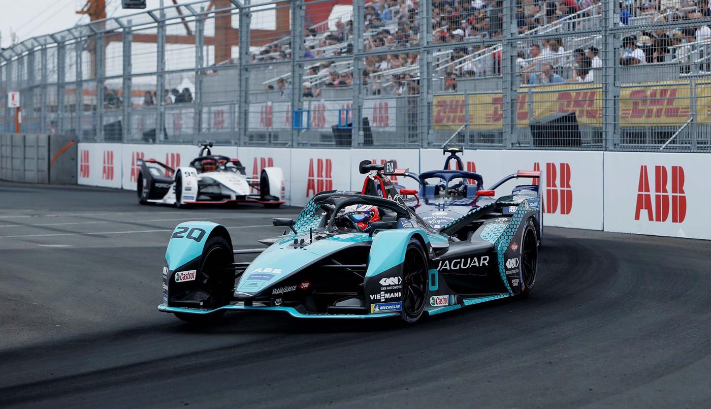 Mitch Evans, racing in the 2021 Formula E championship