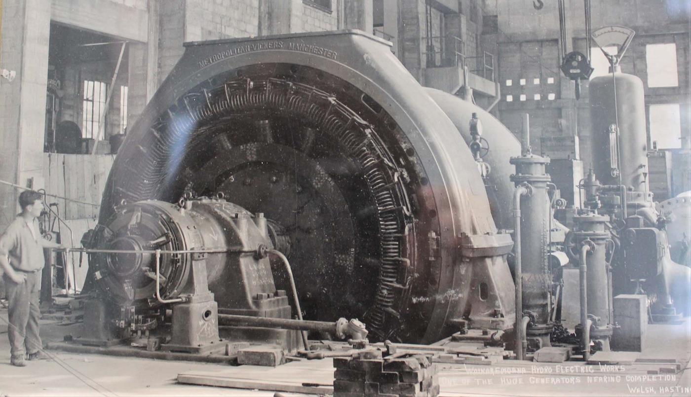 One of Tuai's original generators, installed in 1929