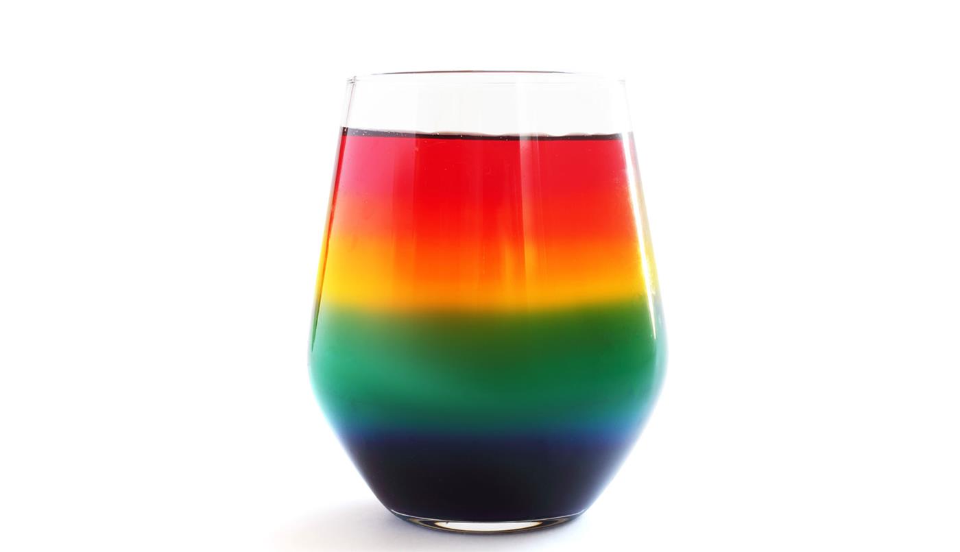 rainbow stained glass cup