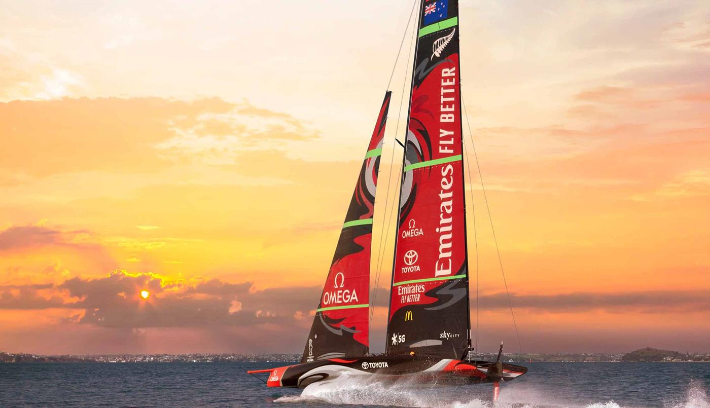 Emirates Team New Zealand boat